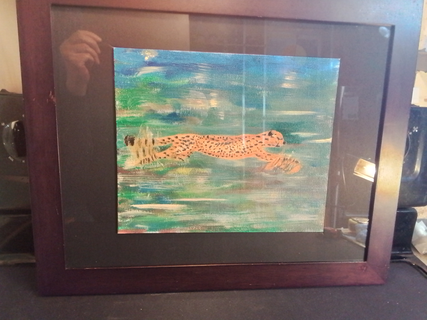 Bruckner Cheetah Abstract Painting