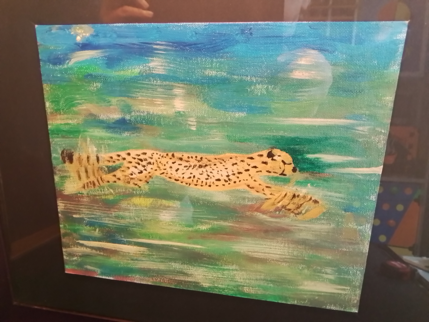 Bruckner Cheetah Abstract Painting - photo 3