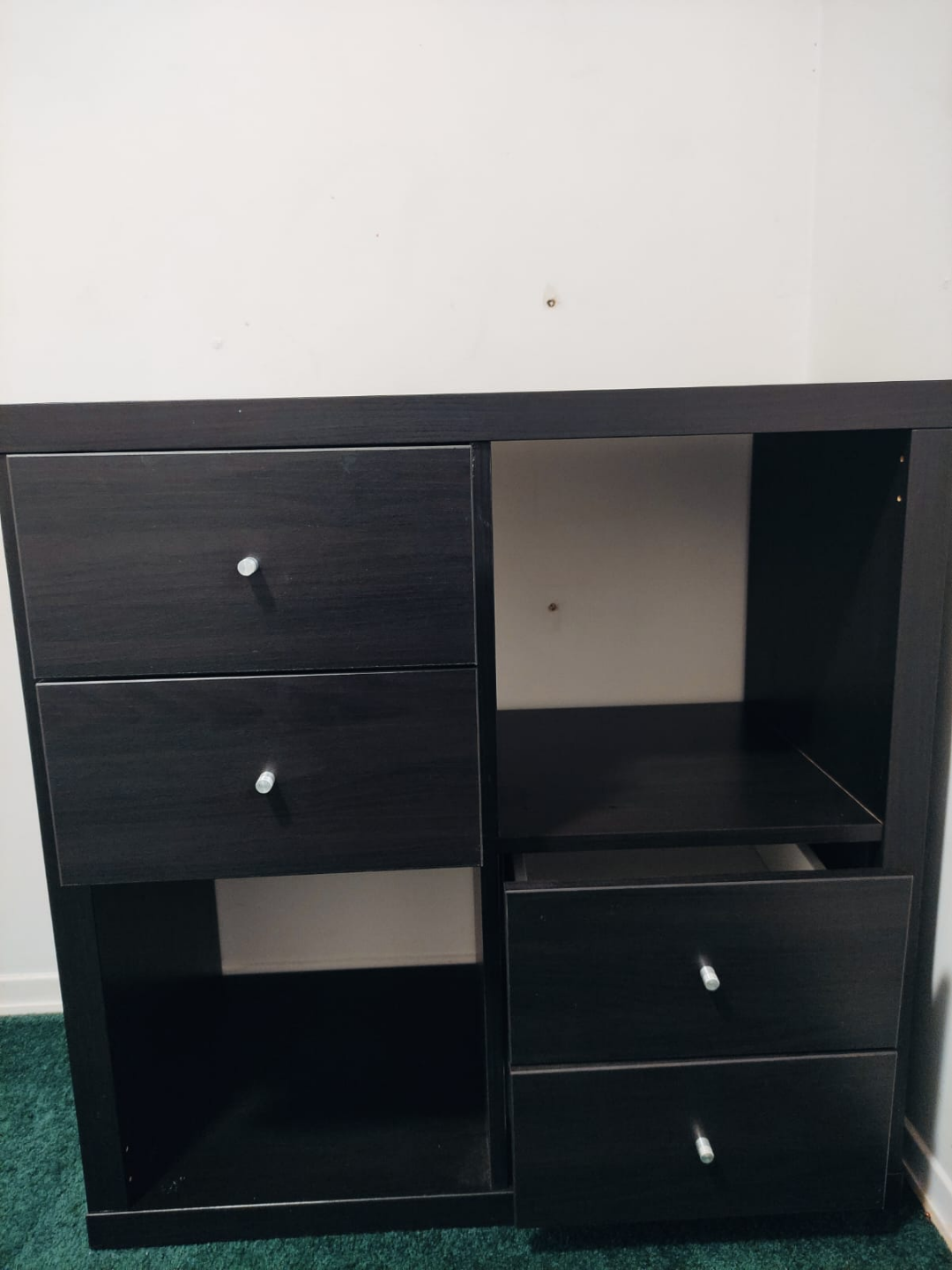 Modren Black Storage Cabinet with Drawers - photo 3