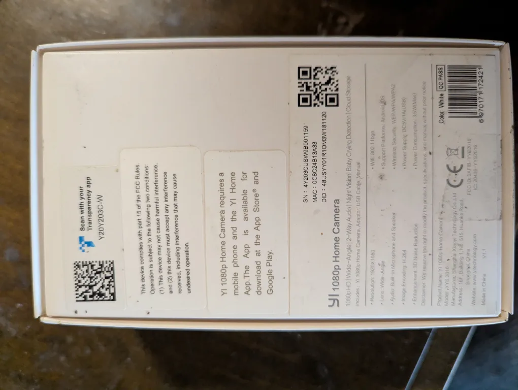 YI 1080p Home Camera - New in Box image indicator(6)