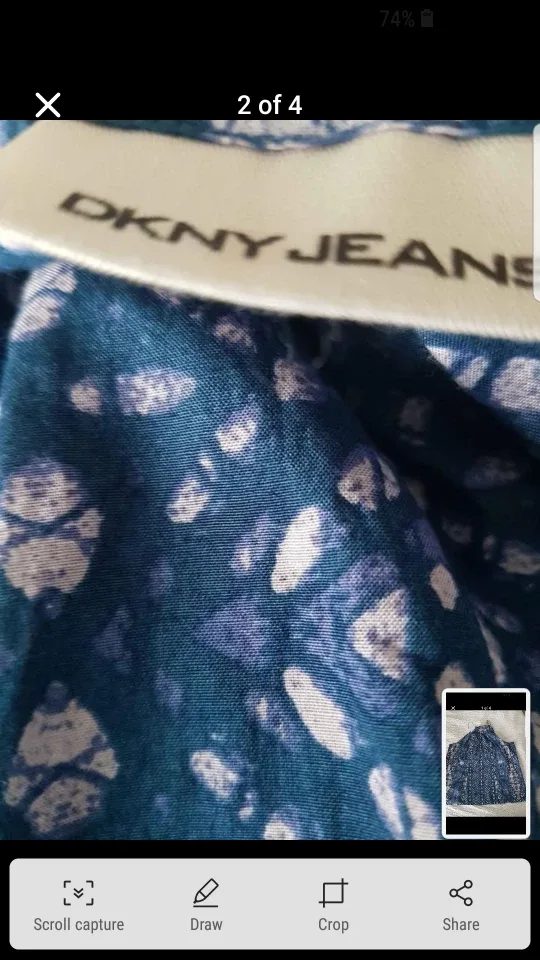 💚 DKNY Jeans Halter Top, Size XL image indicator(2)