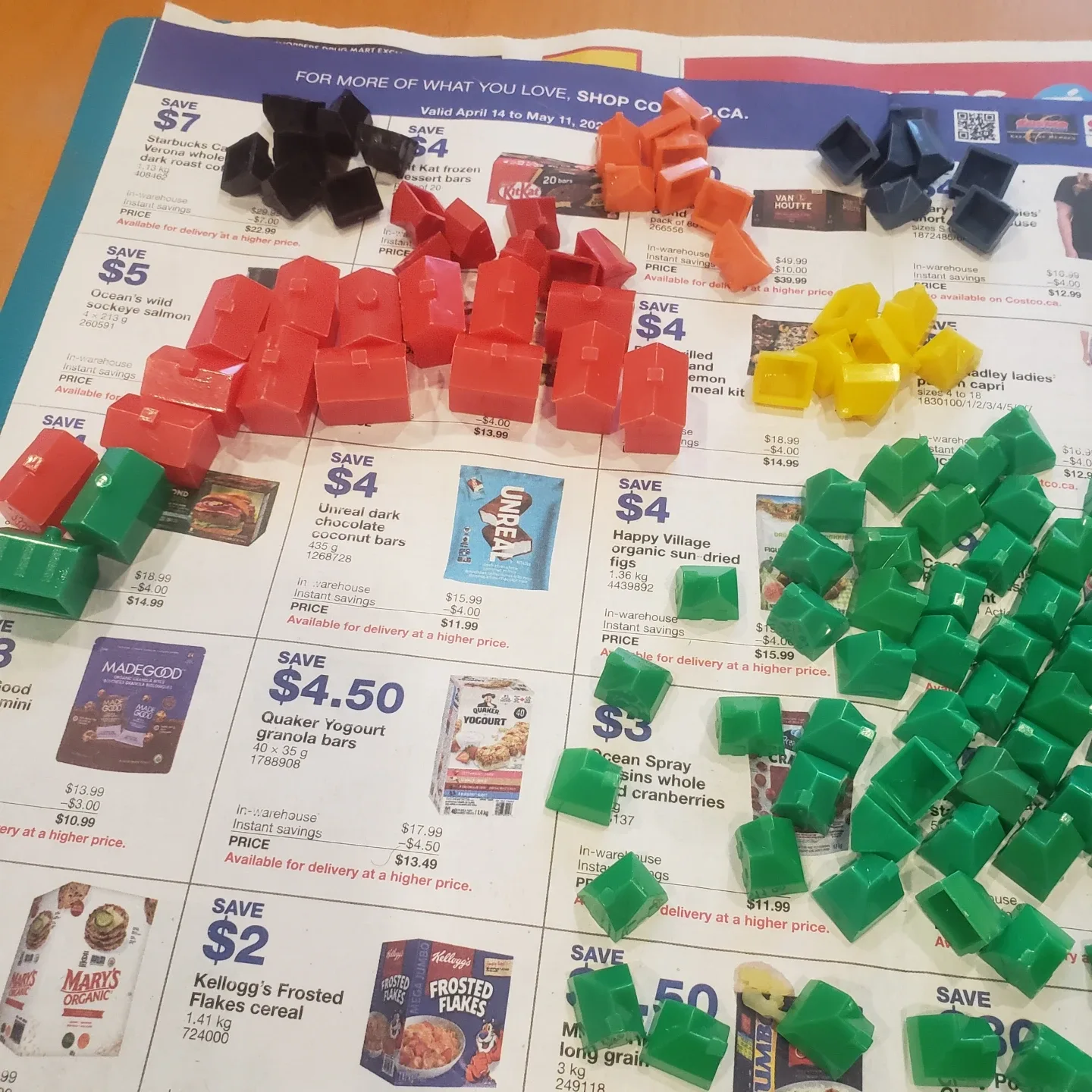 Vintage Monopoly Game Replacement Houses - Green, Red, & More! image indicator(3)