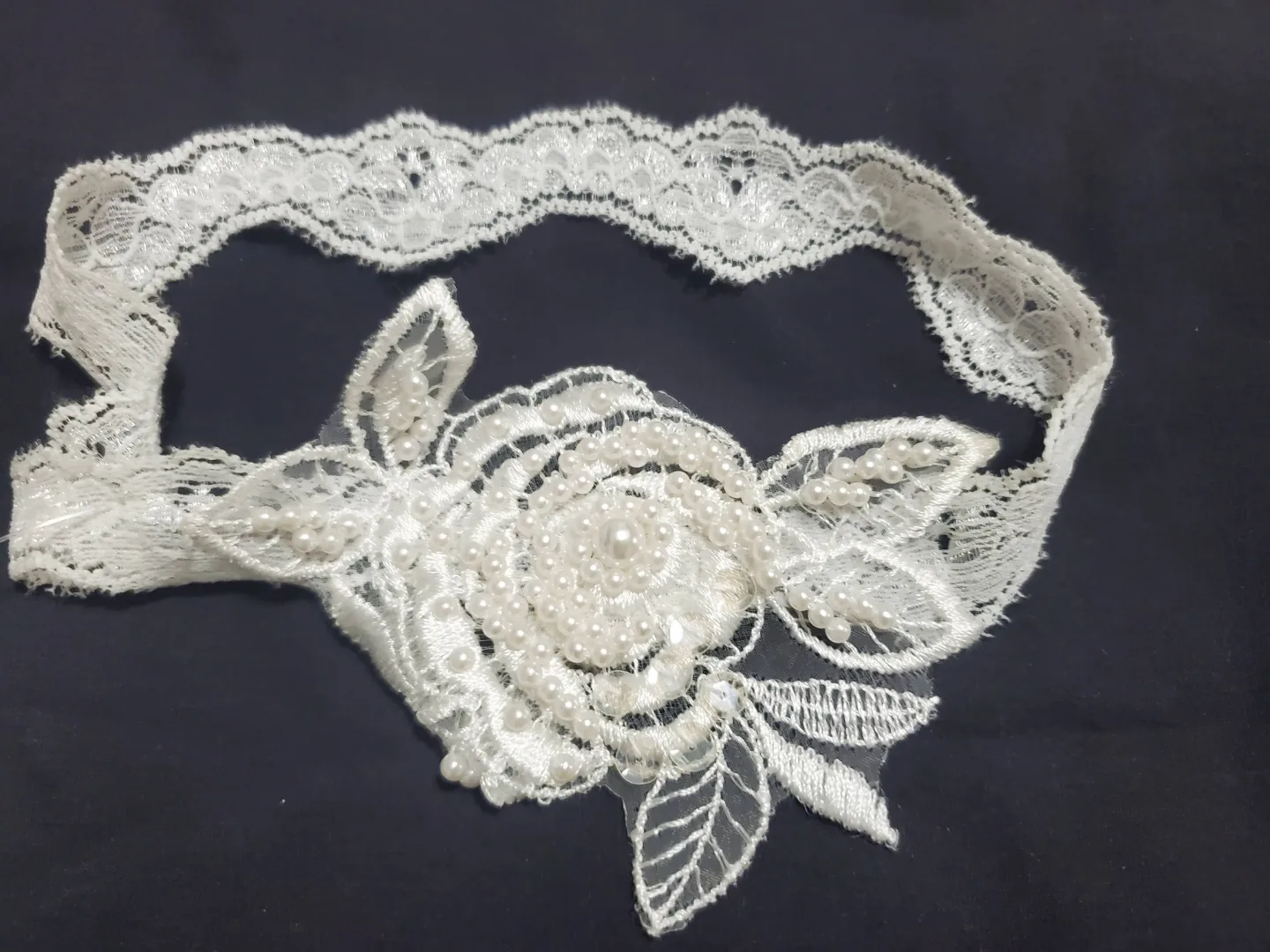 Elegant Bridal Set:  Handbag, Gloves, Necklace & Earrings, Shoes image indicator(8)