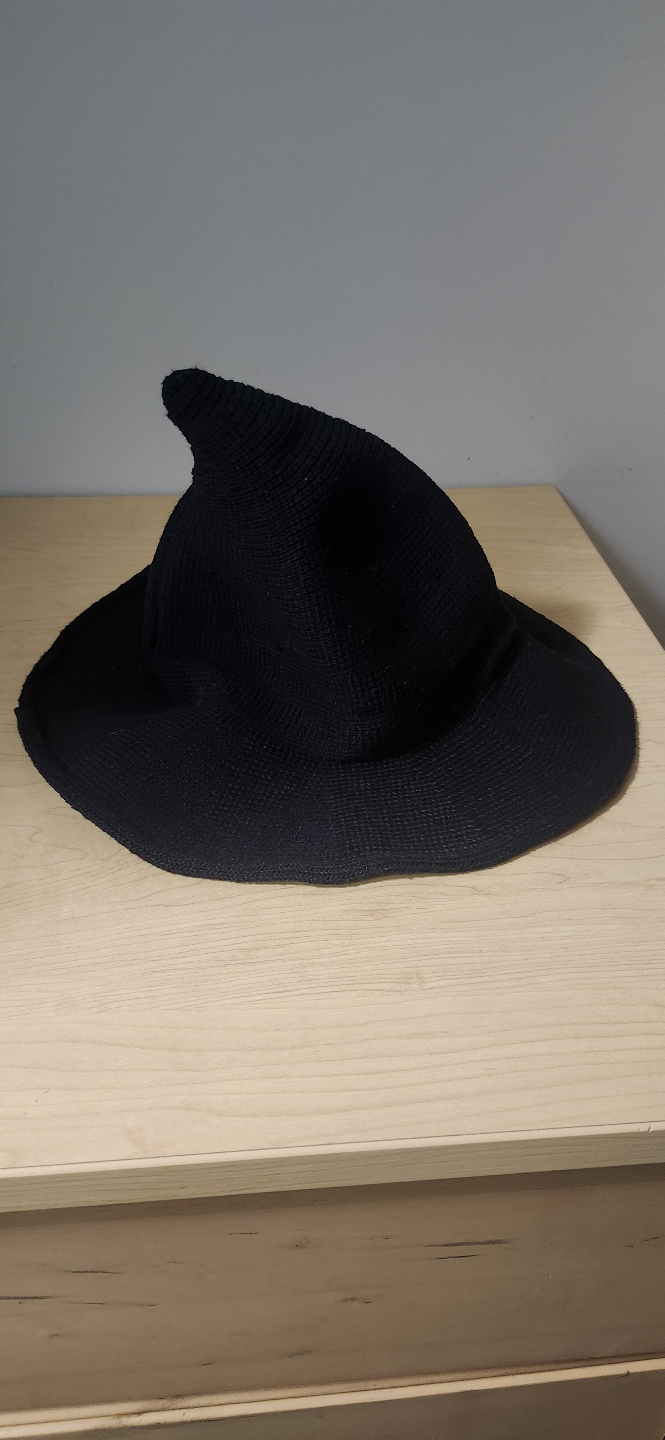 Black Knit Witch Hat