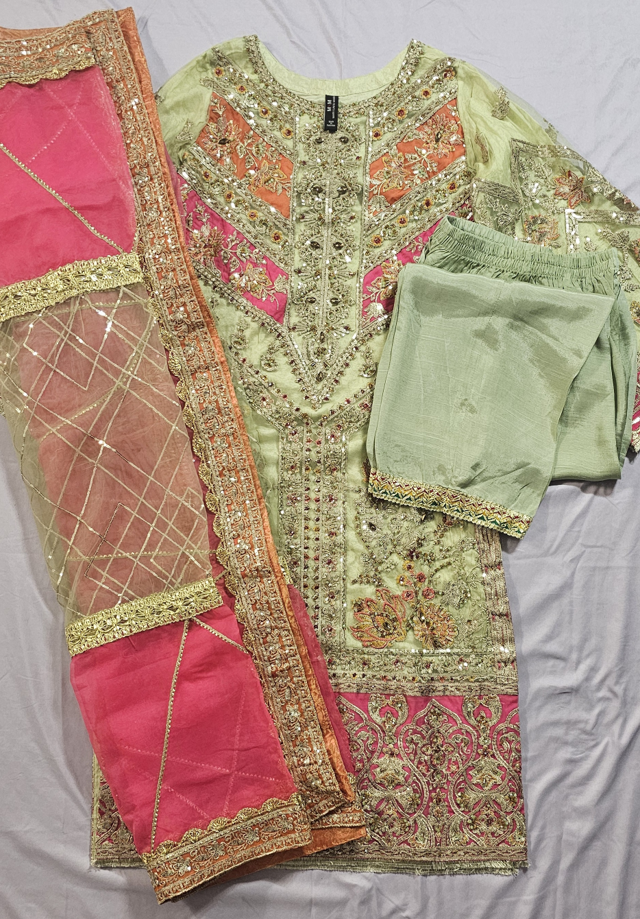 Maryum N Maria -  Three-Piece Embroidered Suit - Size Medium - photo 5