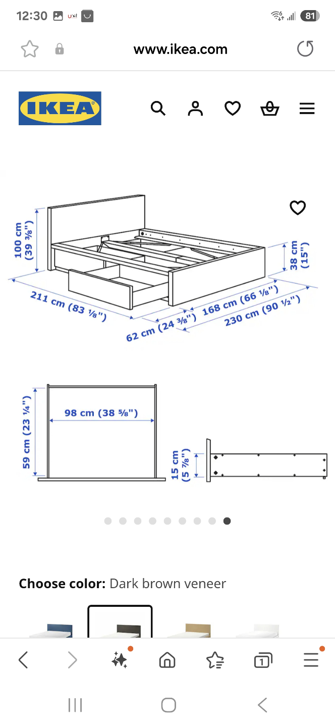 Set of 2 -IKEA MALM Underbed Storage Boxes -Queen/King bed - photo 4