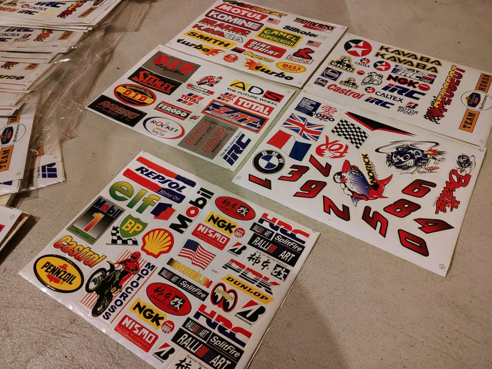 Dirt bike motorcycle pocket bike go kart  sticker / decal sets image indicator(2)