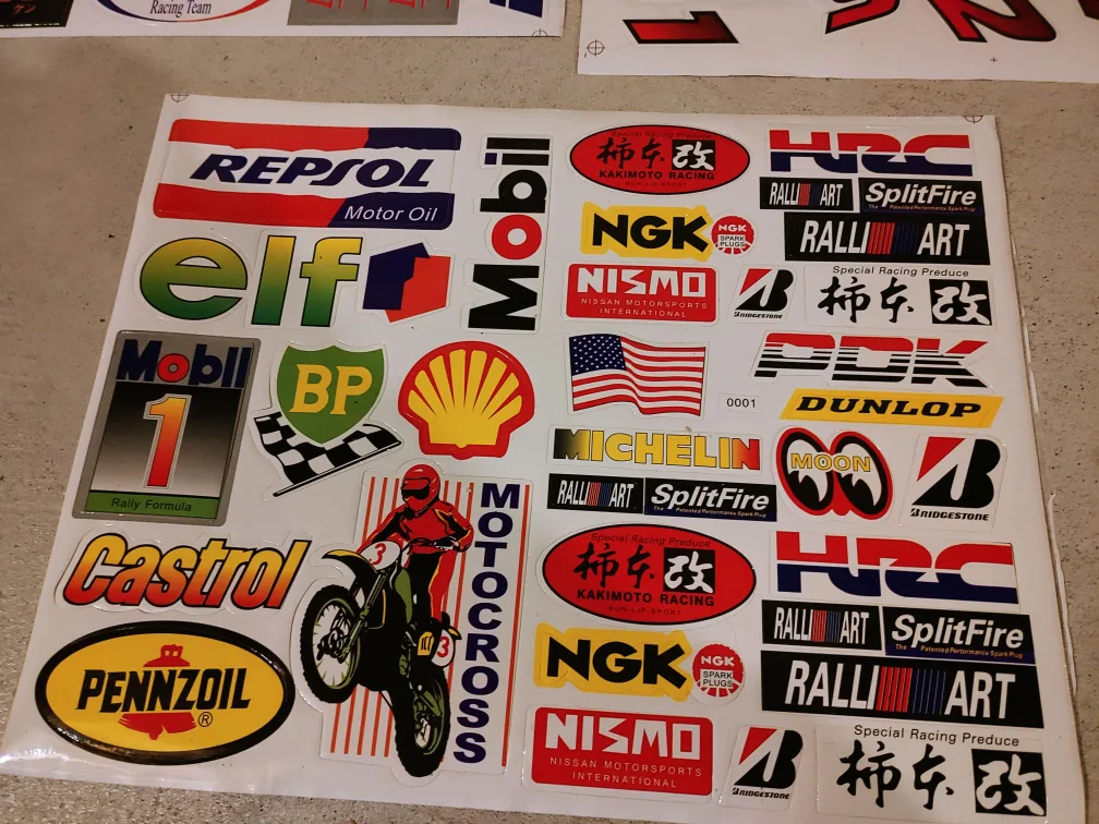 Dirt bike motorcycle pocket bike go kart  sticker / decal sets image indicator(3)