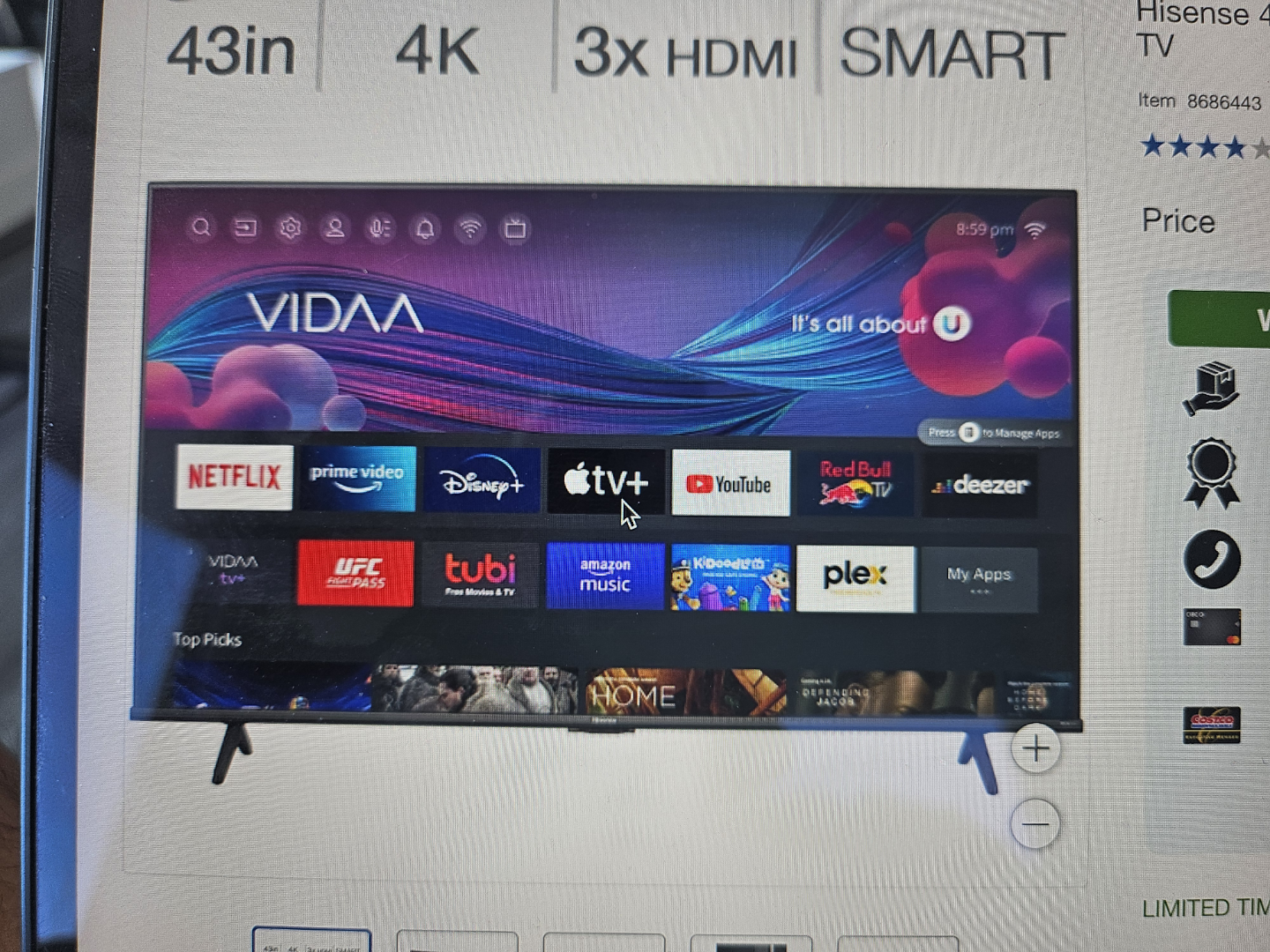 Hisense 43in 4K Smart TV - photo 2