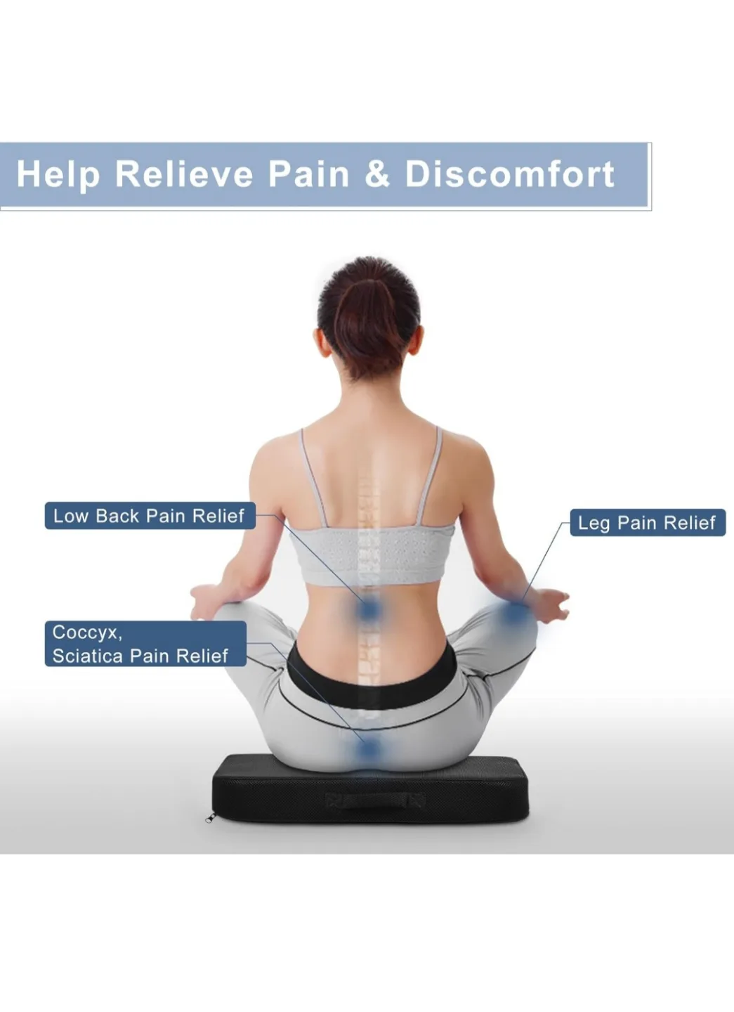 Extra Large 2-Layer Seat Cushion with Handle image indicator(4)