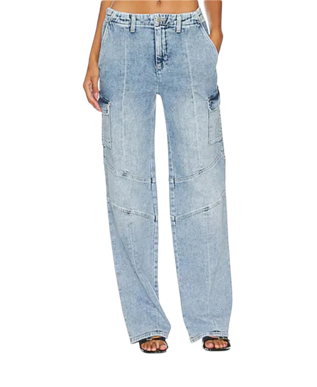 Women's L'agence Brooklyn High Rise Utility Wide Leg Size 30 image indicator(4)