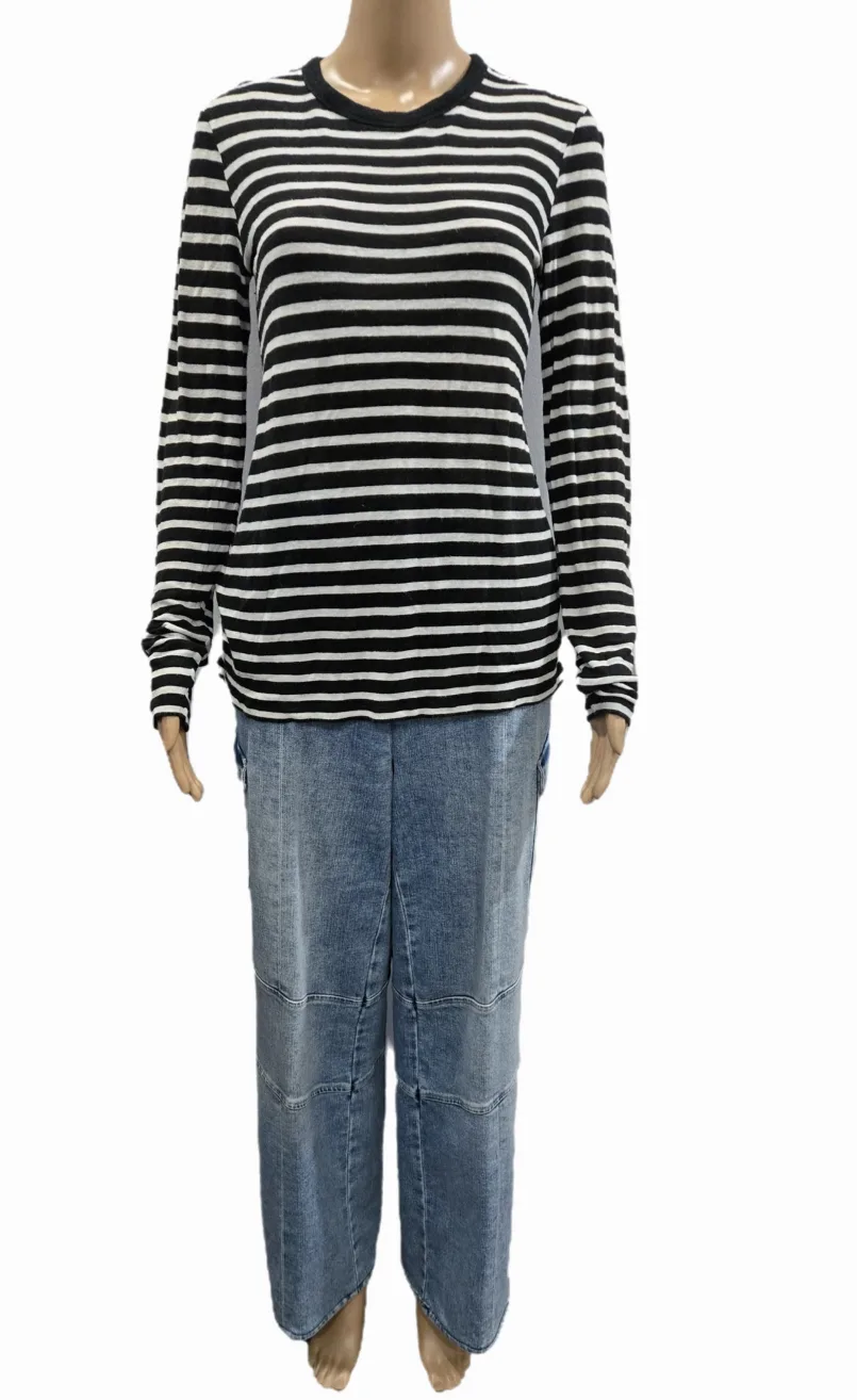 Women's L'agence Brooklyn High Rise Utility Wide Leg Size 30 image indicator(5)