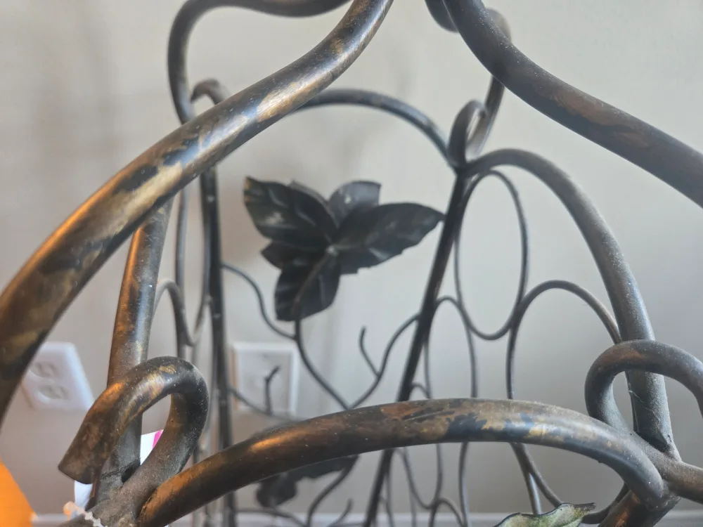 Beautiful Ornate Metal Wine Rack image indicator(4)