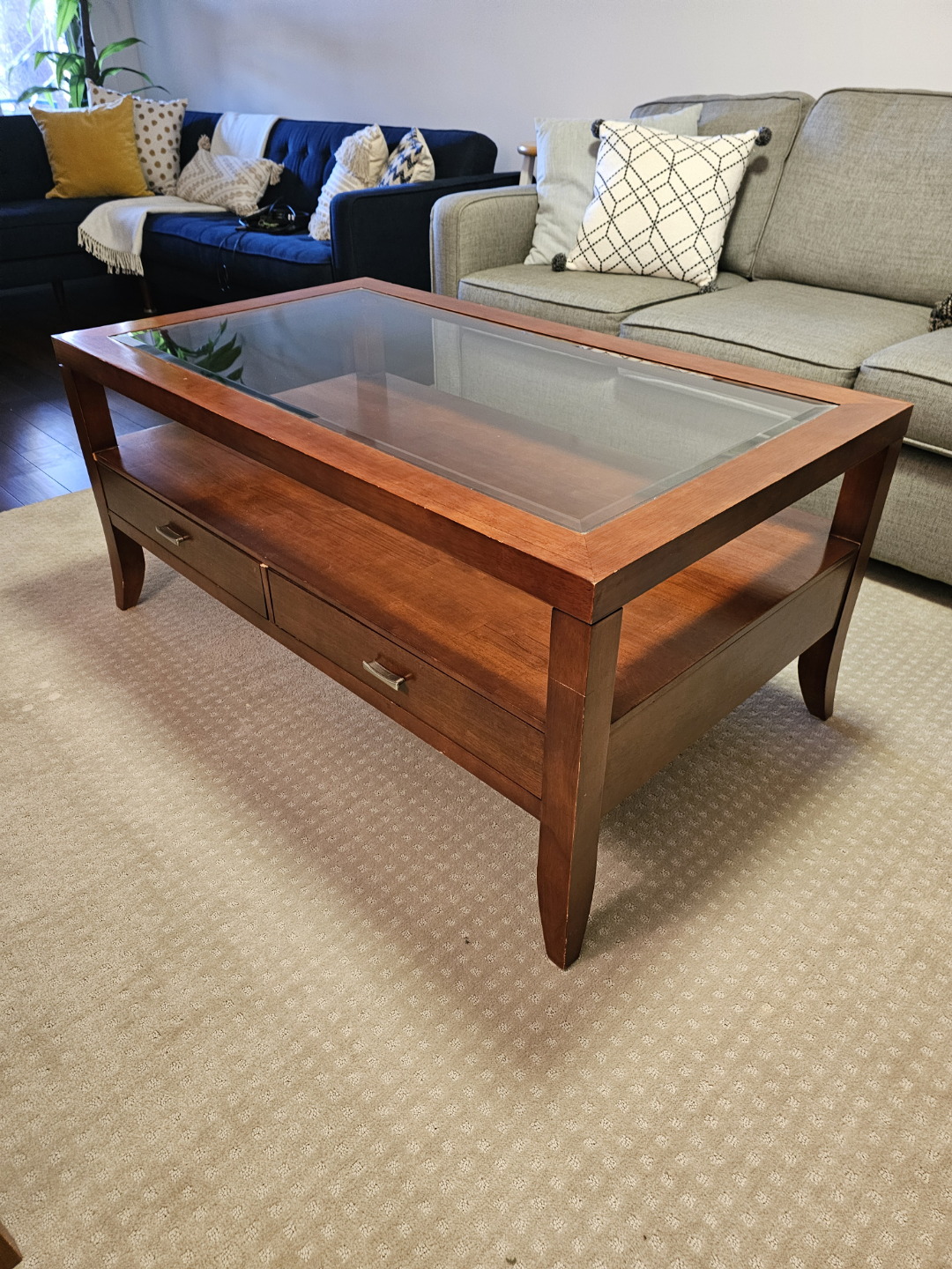 3 pc coffee table, side table, and sofa table - photo 3