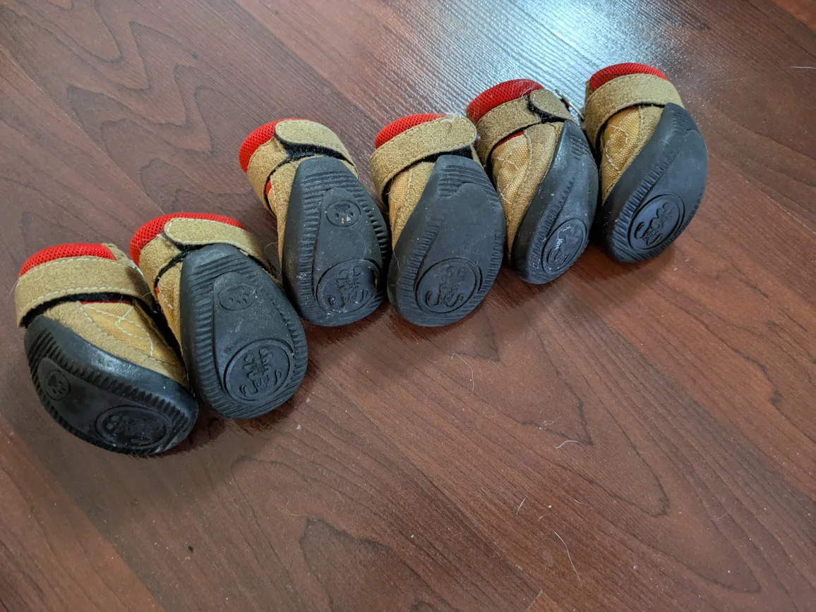 bundle - 4 sets Dog Booties (Small-Medium) image indicator(6)