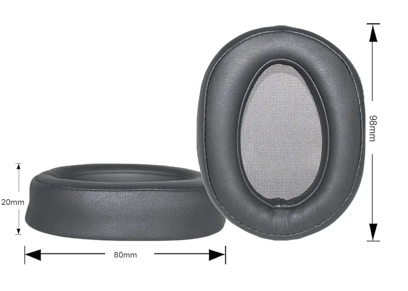 Sony MDR-100ABN & WH-H900N Replacement Earpads image indicator(2)