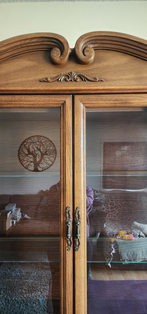 Vintage Wooden China Cabinet - photo 2