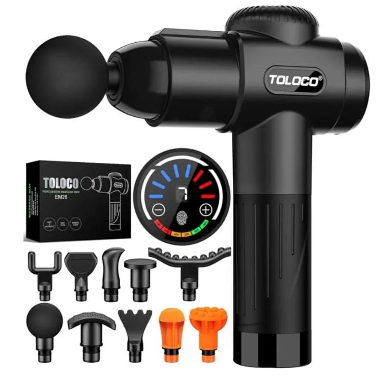 TOLOCO Percussion Massage Gun - EM26 - 7 Speed Levels thumbnail