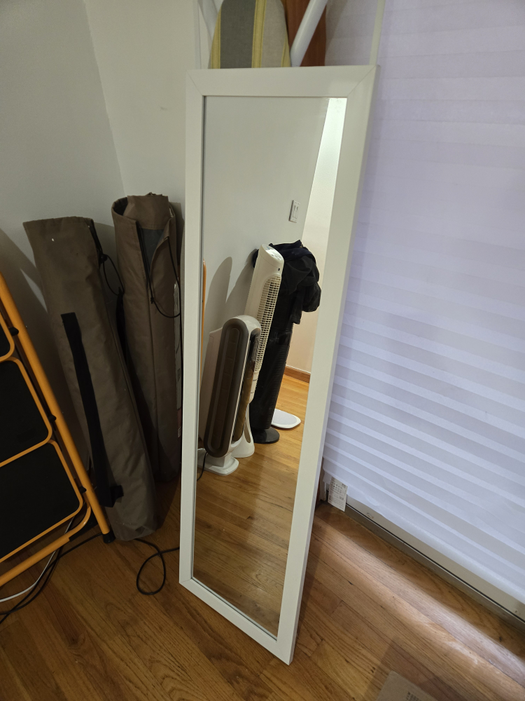 💚 Full Length White Mirror - photo 2