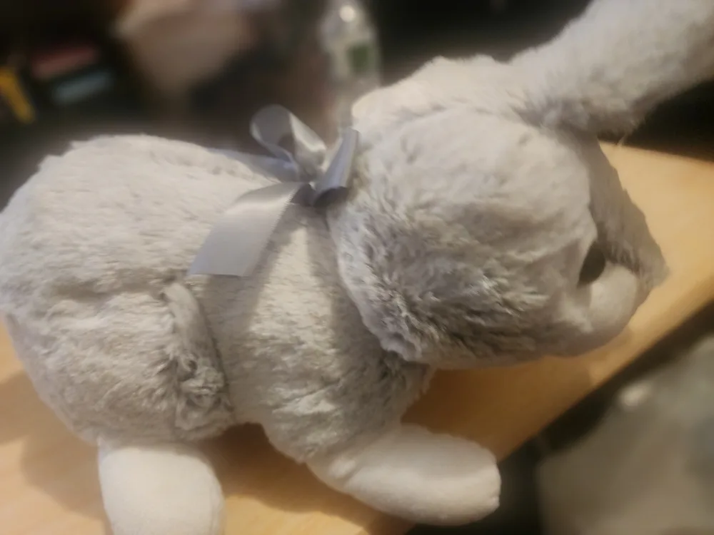 Adorable Grey Plush Bunny Rabbit image indicator(2)
