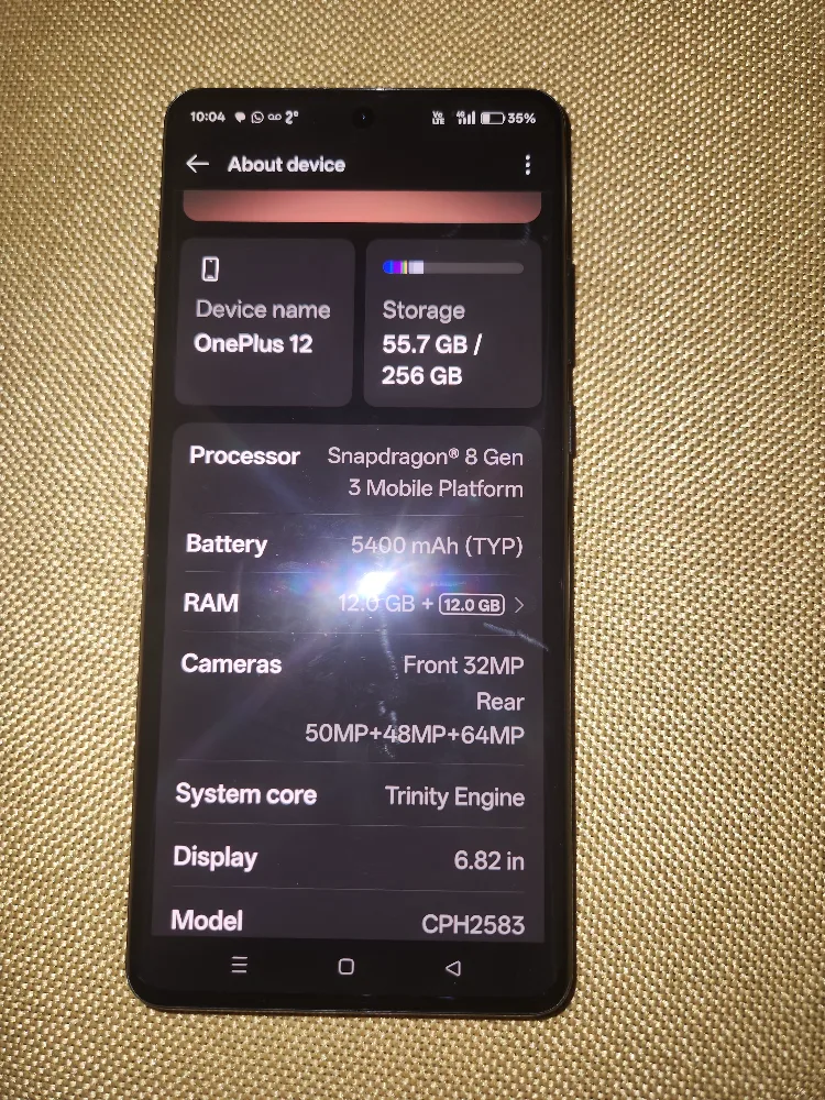 OnePlus 12 12GB RAM 256GB Storage Smartphone..negotiable image indicator(3)