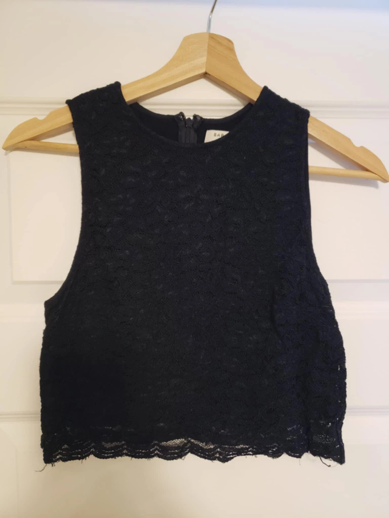 Aritzia Babaton Black Lace Tank Top - Size 4