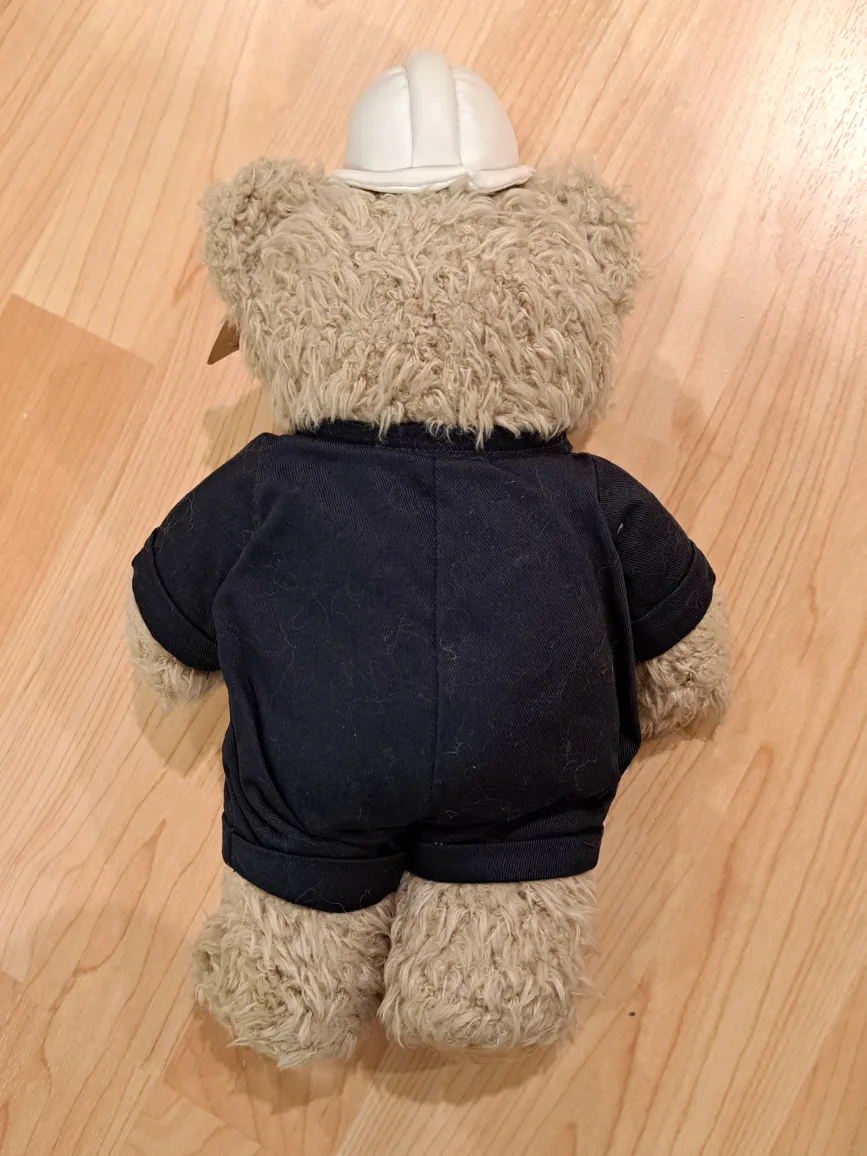 12" Hong Kong MTR Airport Express Technician Teddy Bear image indicator(2)