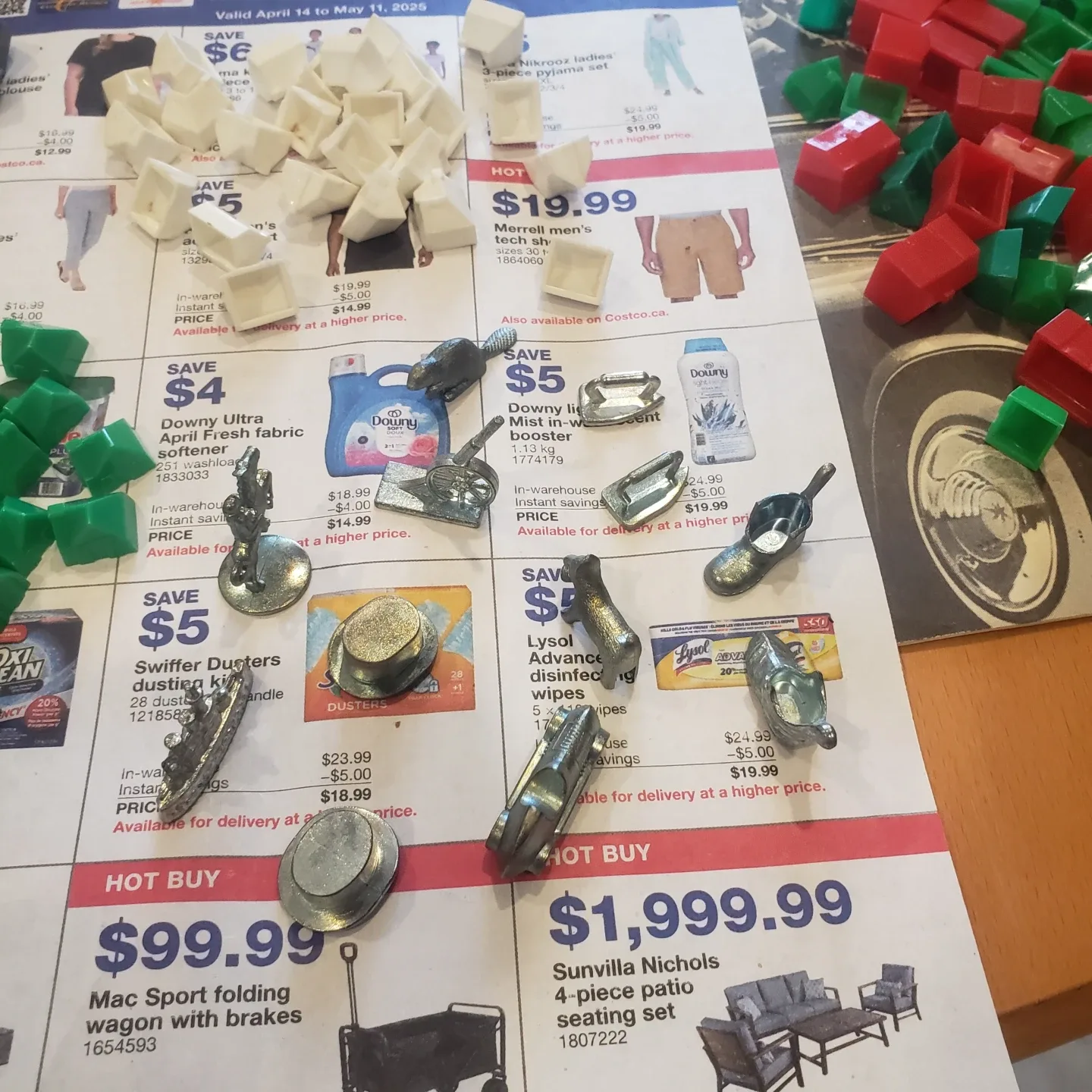 Vintage Monopoly Game Replacement Houses - Green, Red, & More! image indicator(6)