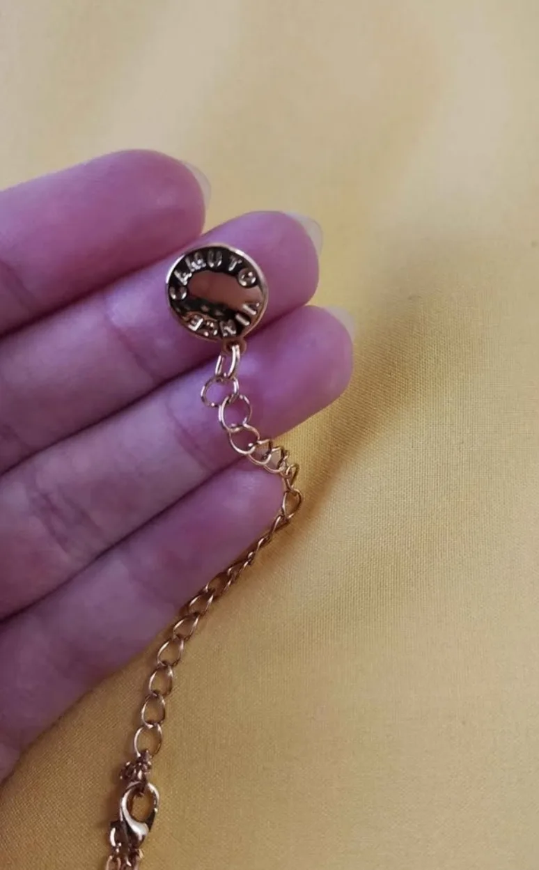 Necklace Bundle -  Blank Circle, Blue Bar, and Inspirational Tag image indicator(4)