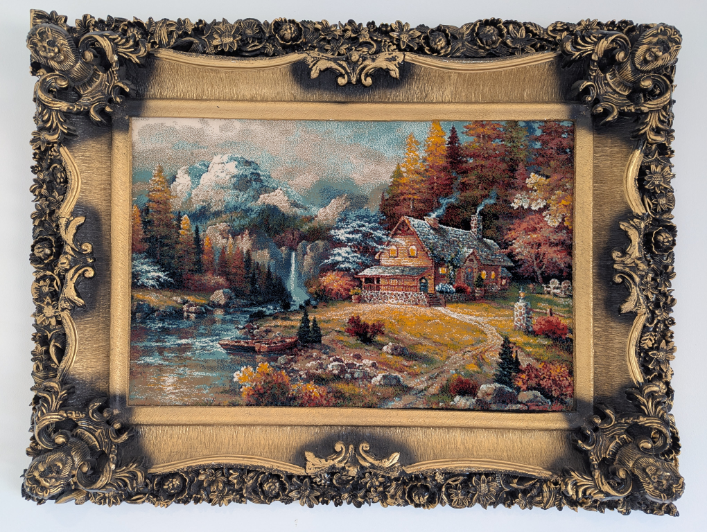 Originally Framed Persian Needlepoint (Rug) Pictures