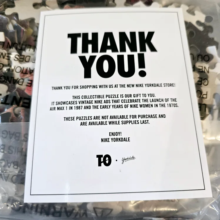 Nike Air Toronto Yorkdale Mall Collectible Puzzle 1/4500 - NEW image indicator(5)