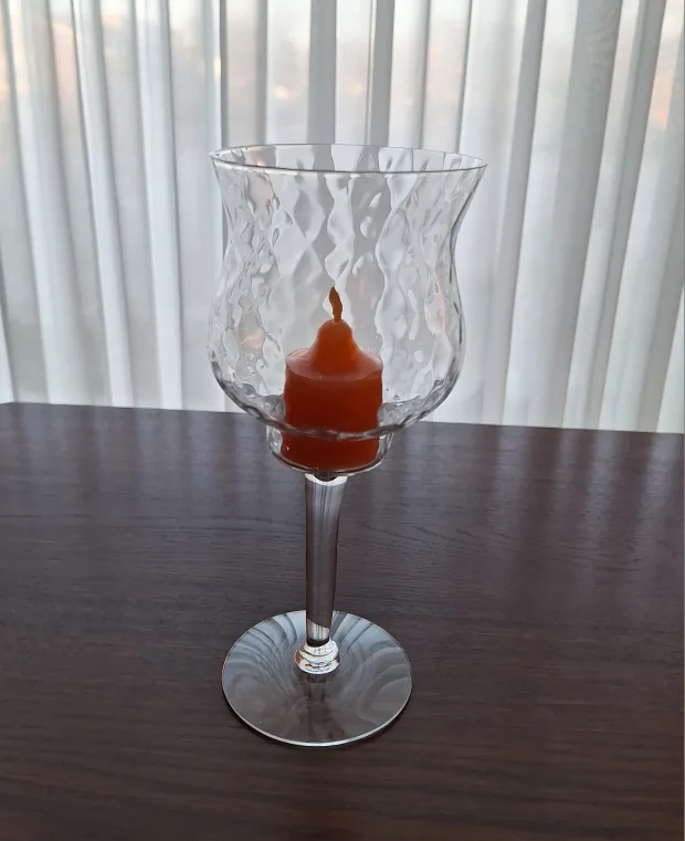 Brand New in box Partylite Glass Candle Holder 💚 thumbnail