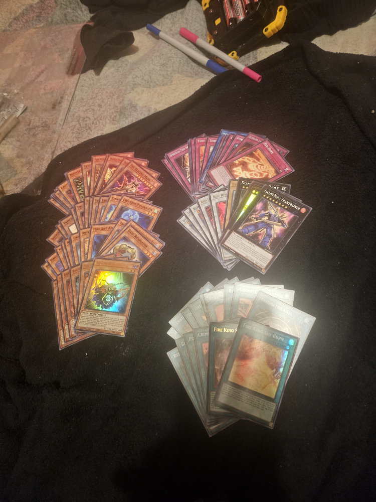 Yu-Gi-Oh! Card Lot - Fire King Deck & More! - photo 2