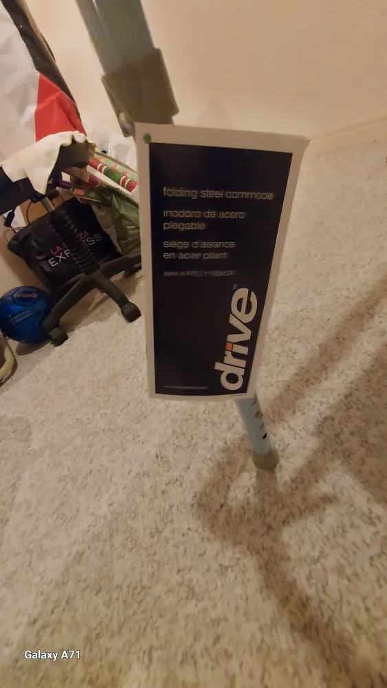 Drive Medical Folding Steel Commode image indicator(2)