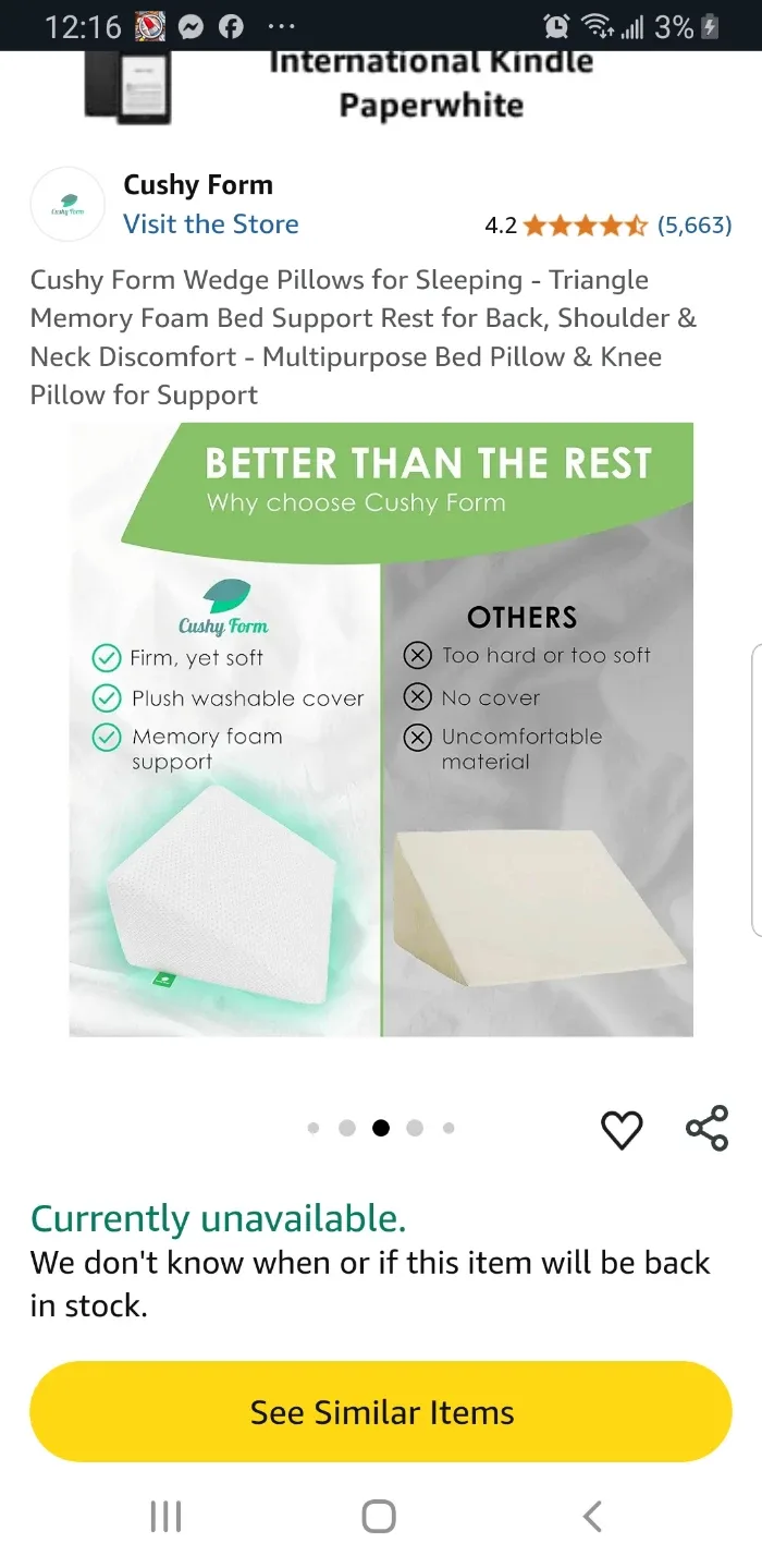 Cushy Form Wedge Pillows for Sleeping image indicator(4)