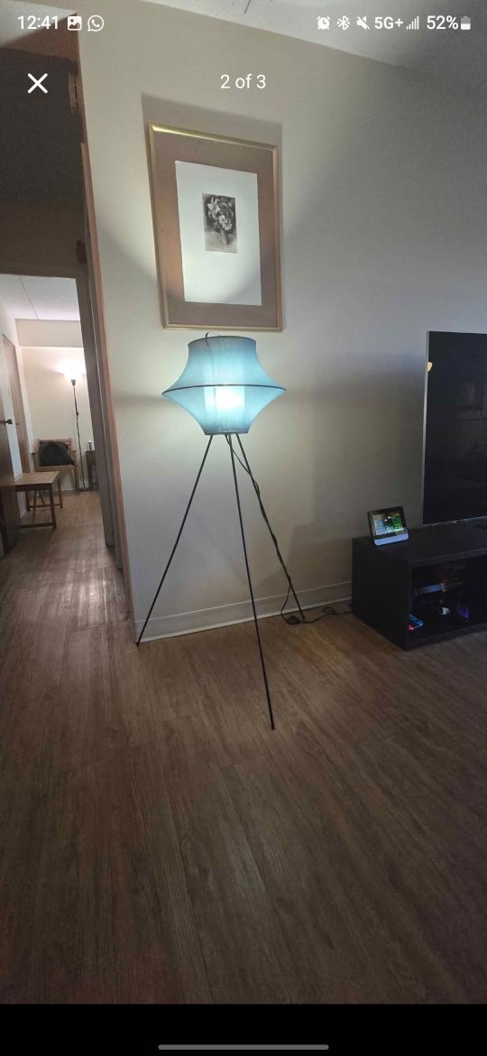 Tripod Floor Lamp Teal Shade - photo 2