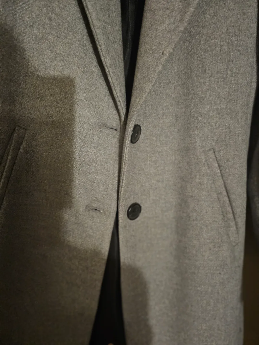 Zara Grey Wool Blend Coat image indicator(2)