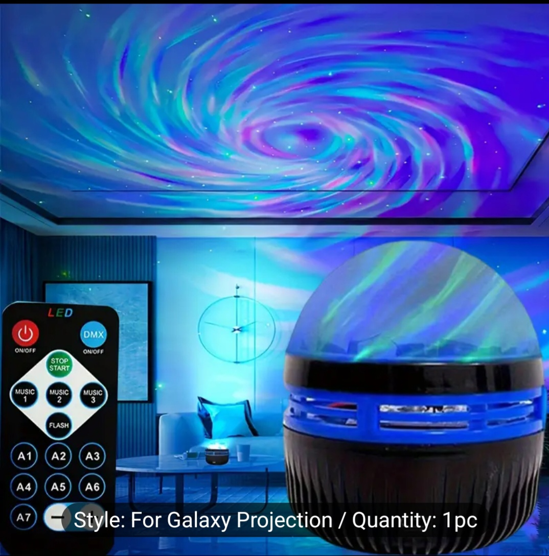 LED Galaxy Projector Night Light with Remote