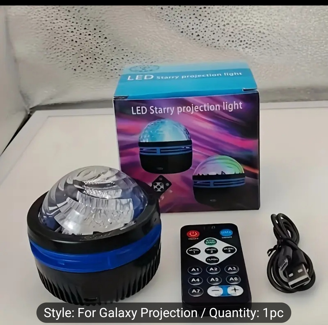 LED Galaxy Projector Night Light with Remote - photo 4