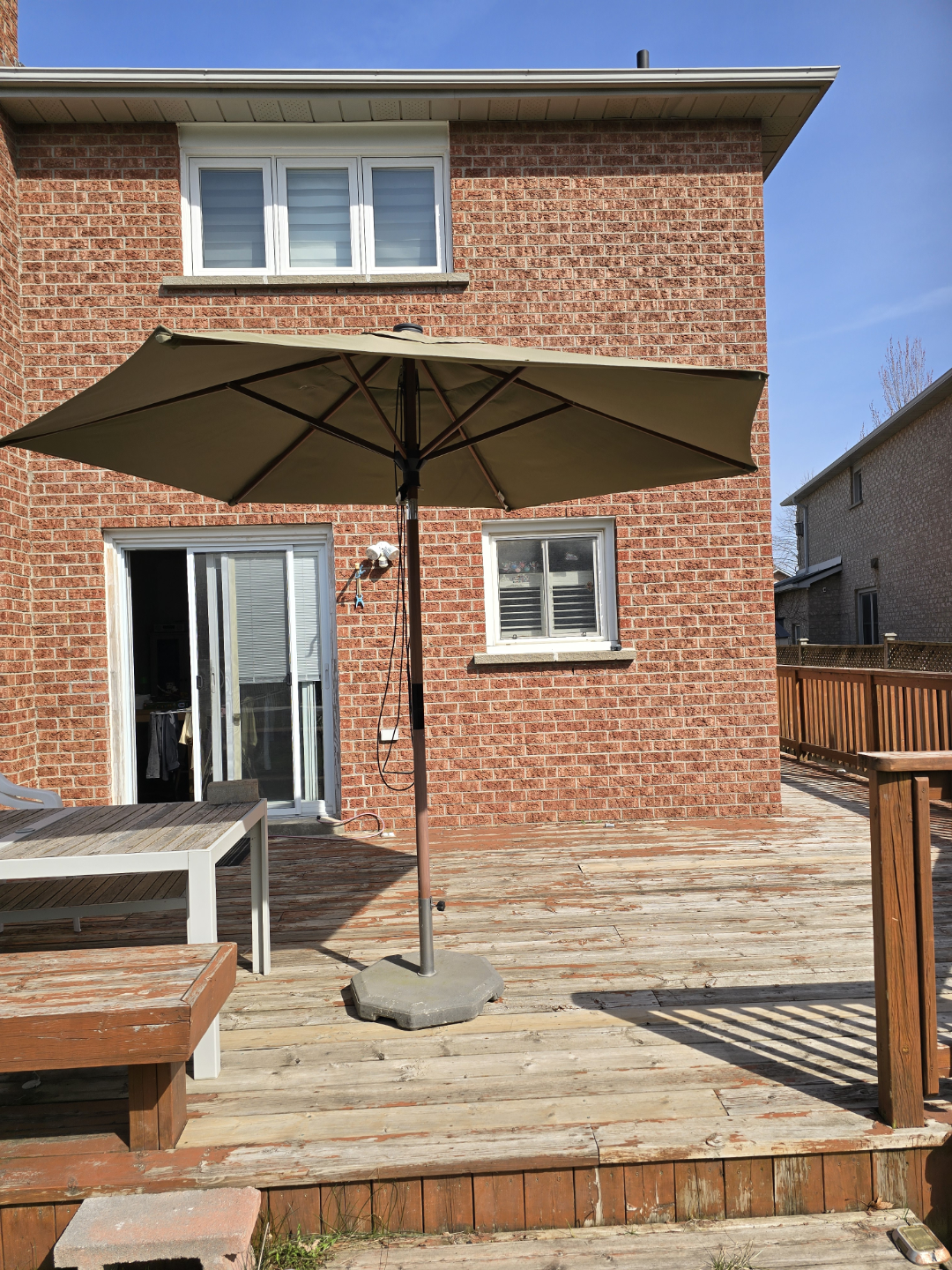 Patio umbrella with stand&base