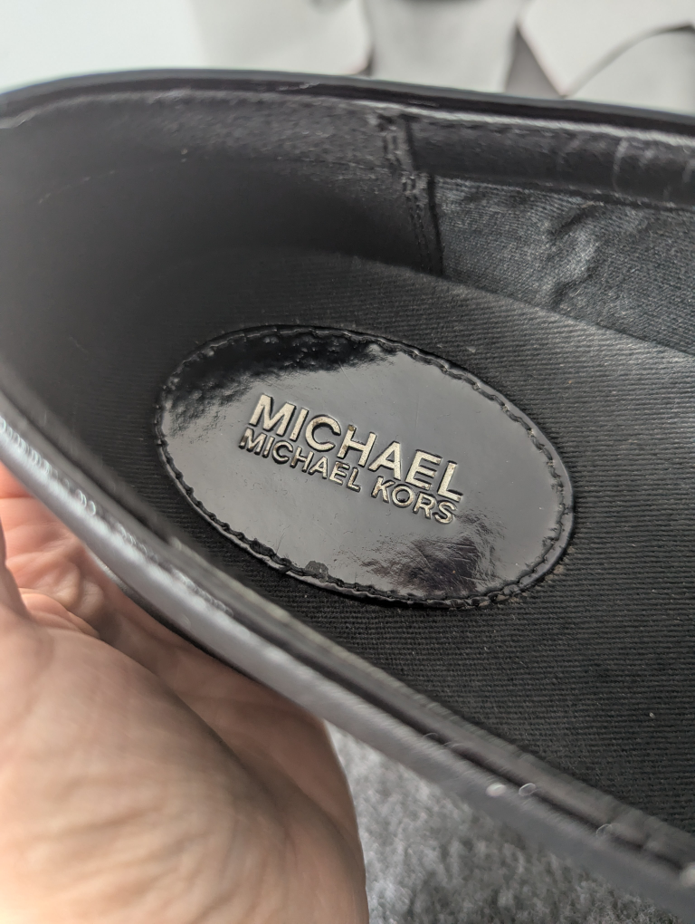 Michael Kors Black Leather Slip-On Shoes - photo 4