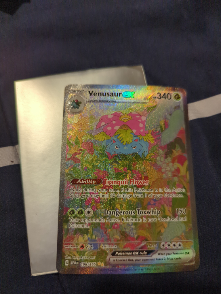 Pokemon Card - Venusaur EX 198/165 - photo 4