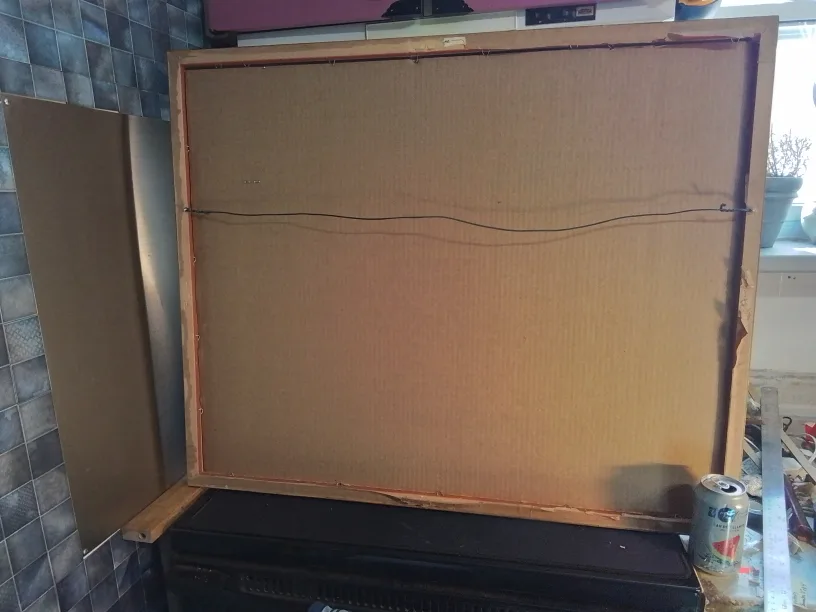 Framed Winter Landscape OOC Painting image indicator(10)