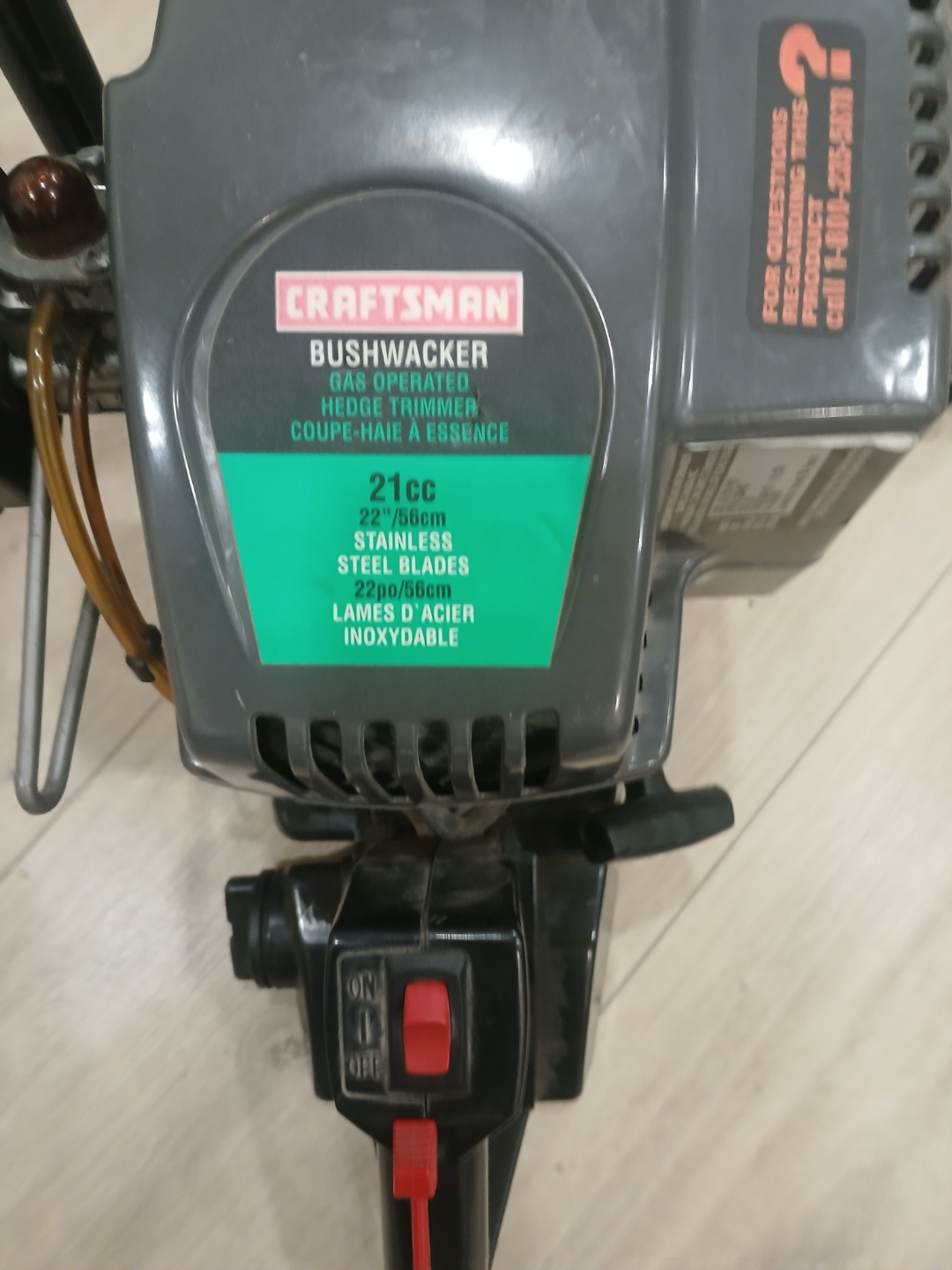 Craftsman Bushwacker Gas Hedge Trimmer - 21cc, 22" Blades - photo 2
