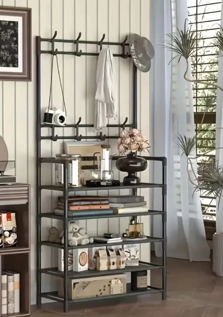 Shoe Rack with Coat Rack image indicator(2)