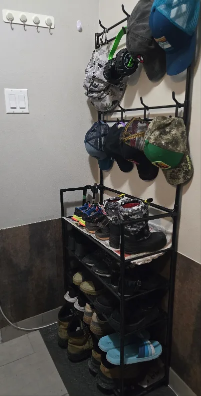 Shoe Rack with Coat Rack image indicator(9)