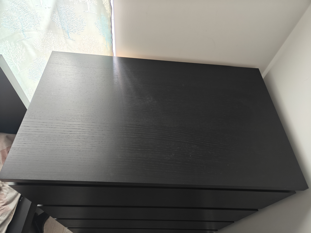 IKEA MALM 4-Drawer Chest - Black-Brown - photo 2