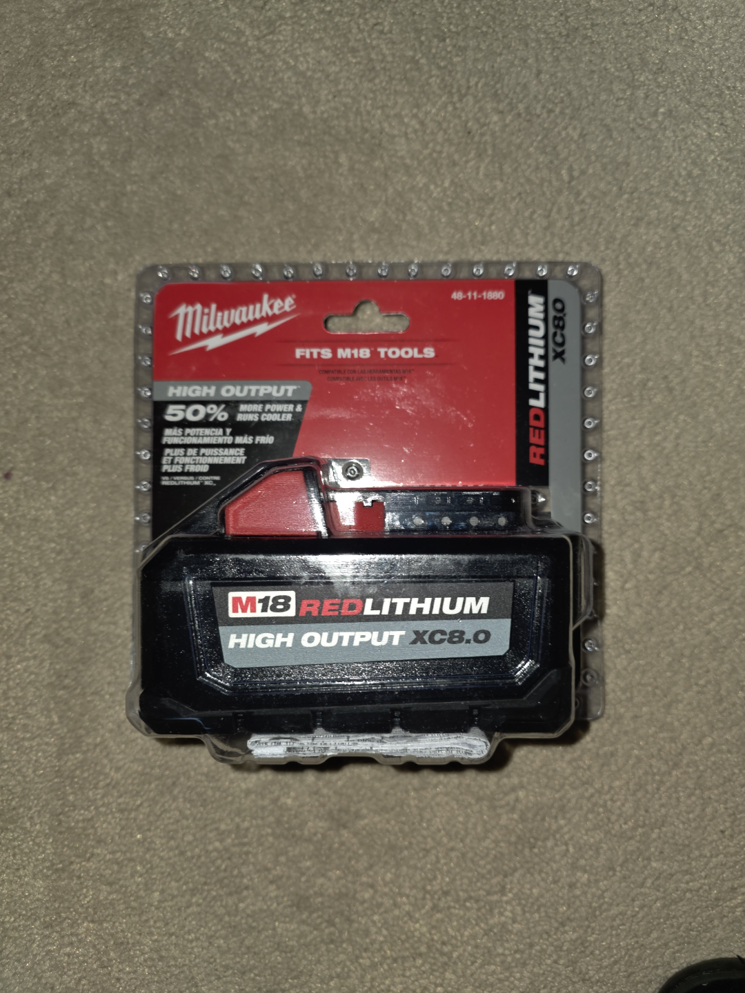 Milwaukee M18 18V 8.0Ah battery (BRAND NEW)