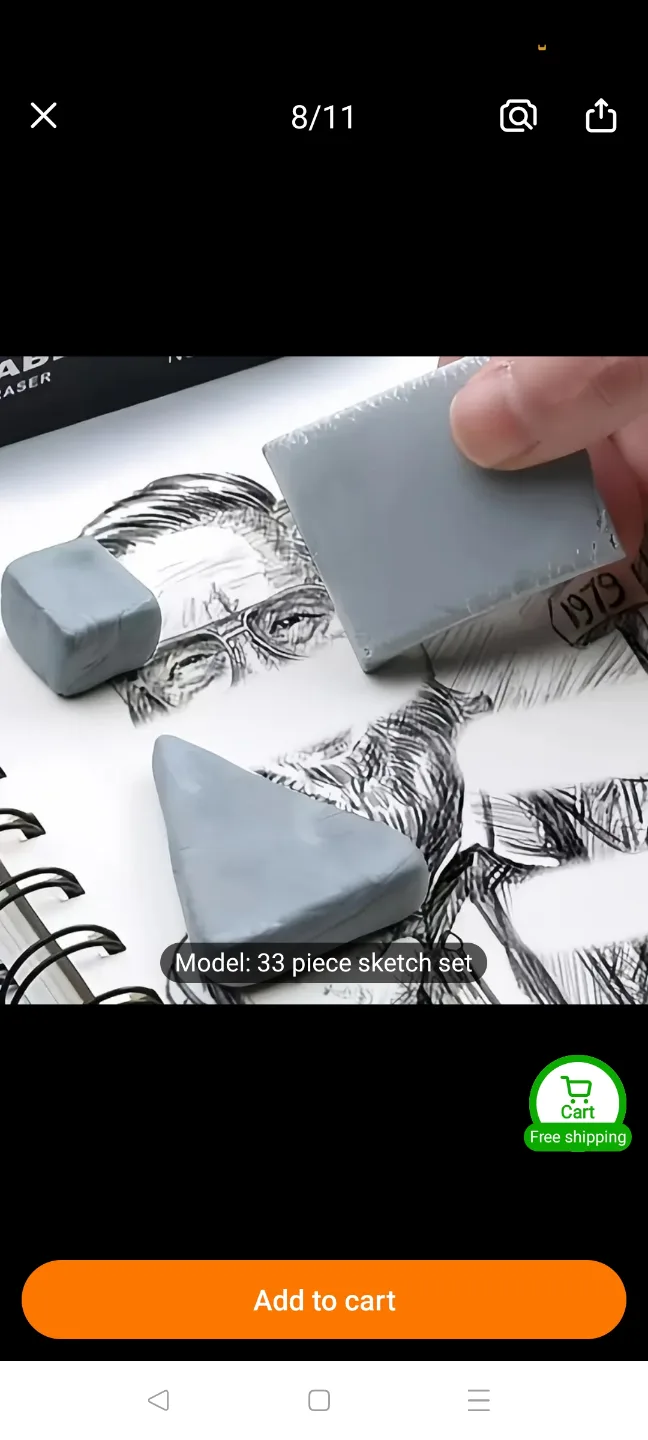 33 Piece Sketching Set with Carrying Case and belt image indicator(5)