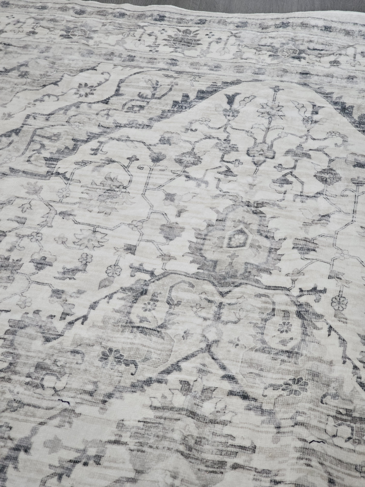 5'x8' Grey and White Area Rug - photo 2